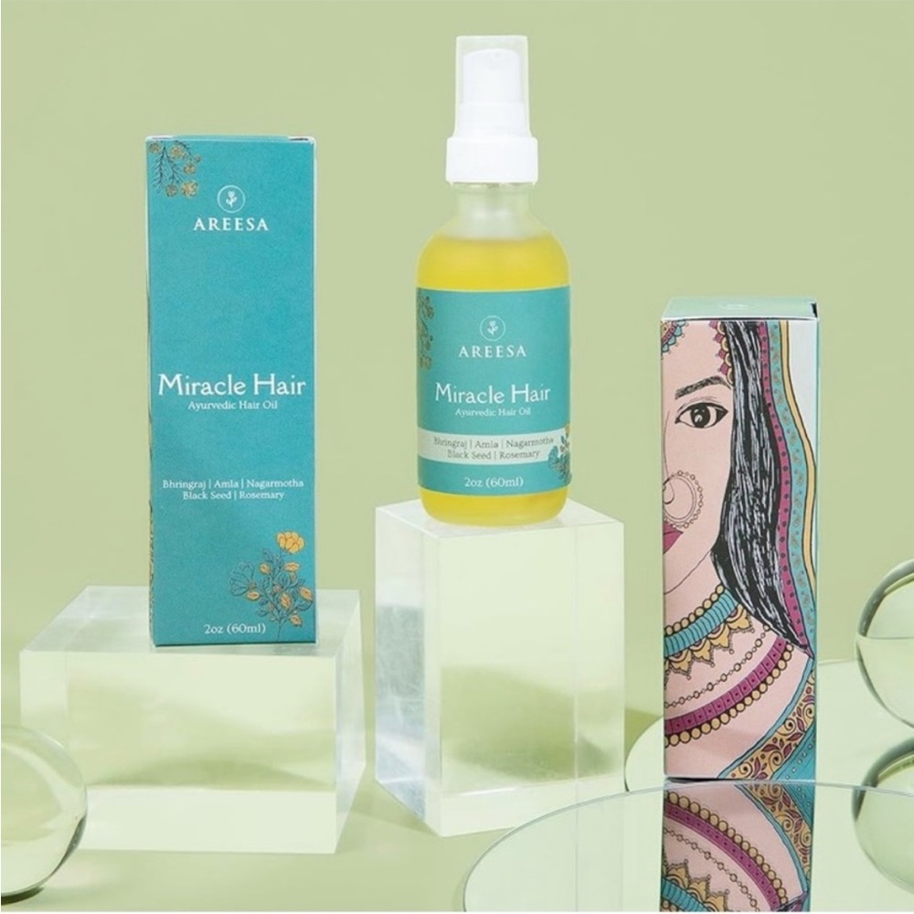 Areesa Miracle Hair Ayurvedic Hair Oil For Frizzy Damaged Hair
